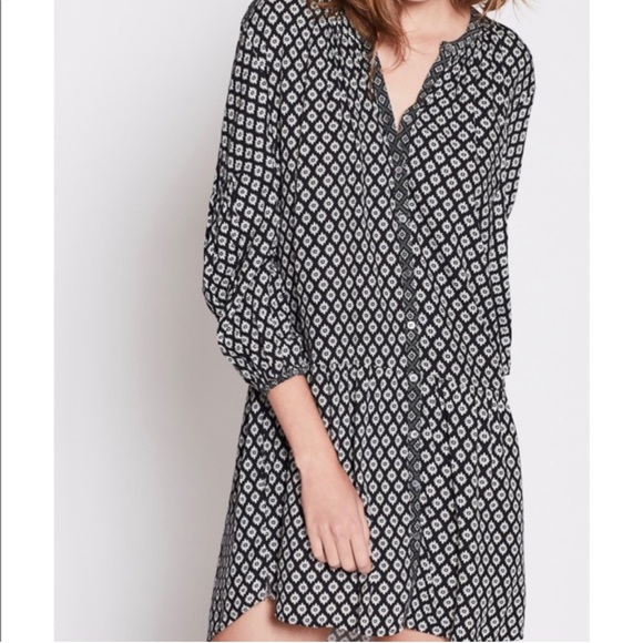 Joie Hagi Long-Sleeve Printed Short Dress - Picture 2 of 10